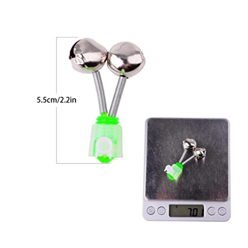 Vissen Bite Alarmen Visstang Bellen Geluid alarm Bite -indicator voor riviermeerpool Vissen 10 -stks, Bells van vissershengelden - Image 4