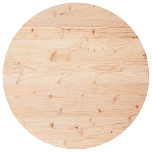 Tableros de mesa de madera redonda 80x3 cm de pino para bricolaje casero 4