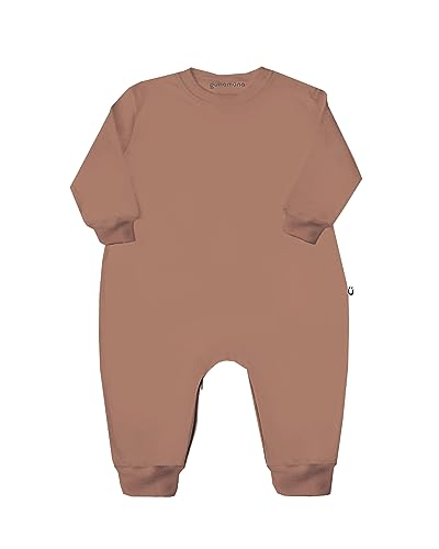 Image of GUNAMUNA Unisex Baby Fleece Jumpsuit, One Piece Outfit for Toddlers Infants, Easy Diaper Changes