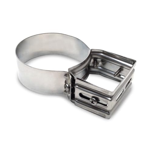 CAEXVEN Abrazadera de Fijación a Pared Regulable para Tubo de Doble Pared - Serie Pellet Inox Aislada - 100 mm
