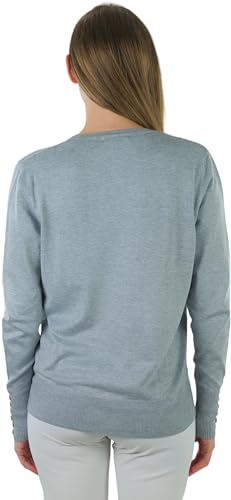 Image of ToBeInStyle Women's Long Sleeve Button Down V-Neck Cardigan
