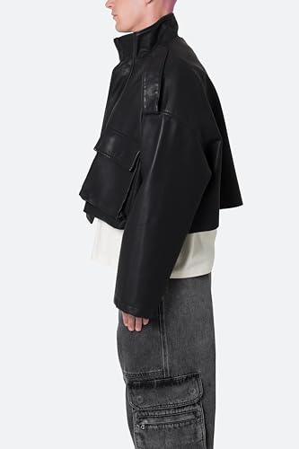 mnml Men's Pu Cropped M65 Jacket3