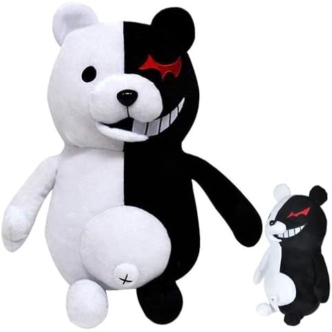Monokuma Peluche Anime Blanco y Negro Cover