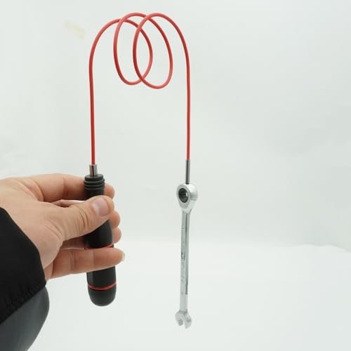 GUTIMORE Flexible Magnetic Pickup Tool set, 50g(4mm)&500g(6.5mm), 28" Flexible Magnet Grabber for Hard to Reach Keys,Bolts,Nuts and Screws