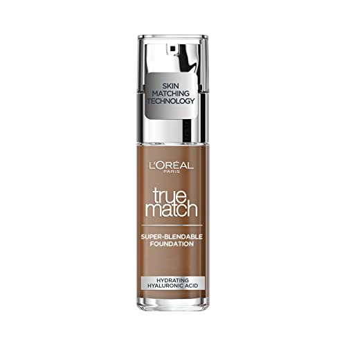 L'Oréal Paris True Match Liquid Foundation with Hyaluronic Acid 30ml and SPF, 9.5N Sandal