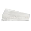 Tic Tac Tiles 4-Sheets Peel and Stick Self Adhesive Removable Stick On Kitchen Backsplash Bathroom 3D Stone Tiles (Natural White)