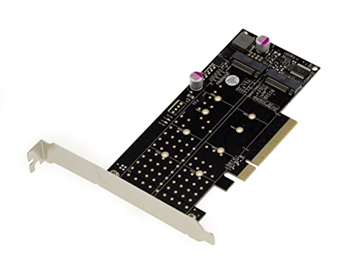 Carte adaptateur PCIe 3.0 x8 pour 2 disques SSD M.2 NVMe M Key KALEA-INFORMATIQUE
