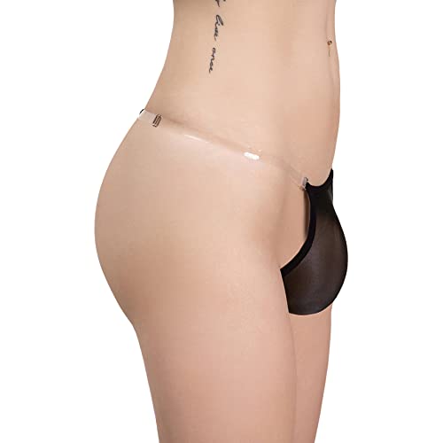 Men's Sheer Sexy Thong Pouch Panties Underwear Clear Strap G-string Low Rise V-string T-back Tanga2