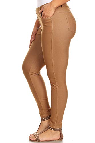 Image of YELETE Women's Basic Five Pocket Stretch Jegging Tights Pants