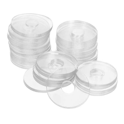 VINTORKY Set Da 50 Rondelle Piatte Trasparenti in Vinile 0,79 Pollici Per Viti, Rondelle Di Tenuta Per Maniglie Porte Doccia, Guarnizioni Di Ricambio Resistenti e Non Deformabili Per Uso Domestico