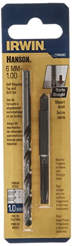 Hanson 1788680 Pts Tap Plus Drill Combo 6Mm-1.00/Number 9 For Tap Die Extraction #TOP1