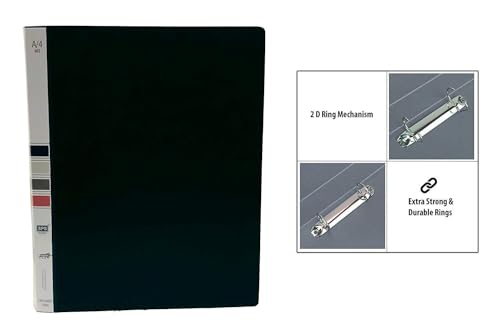Image of 2D Ring Binder File,Plastic File Folder Legal Size Tough & Durable Ring Binder (F /S-LEGAL 2D RING BINDER BLACK - 1)