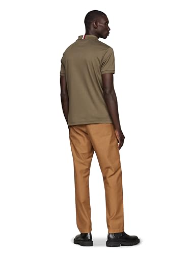 Image of Tommy Hilfiger Mens Short Sleeve Casual Polo Shirts in Regular Fit with Liquid Cotton
