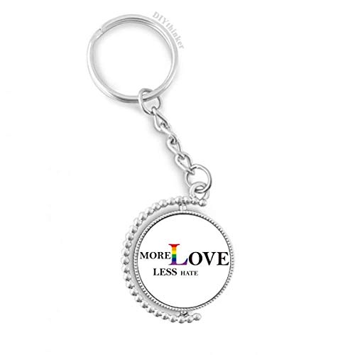 Key ring chain LGBT arc-en-drapeau rotatif multicolore pour vos clés