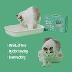 Tofu Spa Litter – 100% Naturel, parfumé à la pomme, griffe Cat Litter – 99% Sans poussière, faible traînée & Éco-Amis – Doucement sur les pattes & Contrôle de l'odeur (5kg)