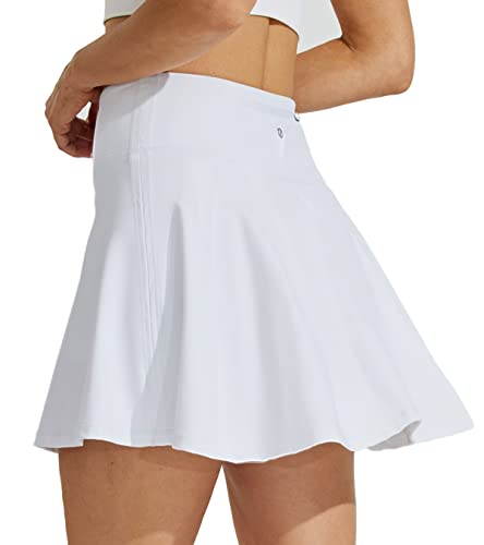 Willit Women's Tennis Skirts High Waisted Athletic Running Skorts Skirts with Shorts Pockets 17