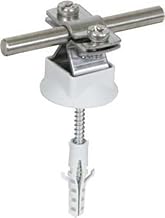Dehn+Söhne Leitungshalter 274 160 NIRO für Rd 8-10 mm Leitungshalter für Blitzschutz (3 Stück, Weiß, Aluminium)