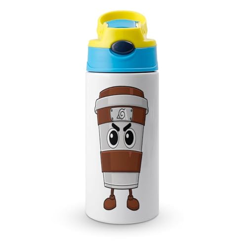カプチーノ アサシーノ イタリアンブレインロット 水筒 子供用 グッズ マグボトル 350ml 直飲み ストロー付き ワンタッチ 魔法瓶 男の子 女の子 ステンレス 保温保冷 おしゃれ アニメ 通園 通学 小学生 プレゼント