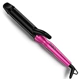 FARERY 1.5 Inch Curling Iron for Big Curls, Tourmaline Ceramic Curling Iron 1 1/2 Inch with Keratin&