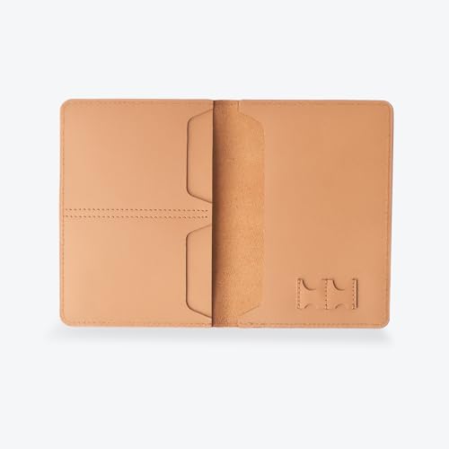 Image of Atoll Leather Passport Holder for Men & Women Genuine Leather Travel Wallets & Document Organizer | Premium & Durable Passport Cover with Sim Ejector & Sim Slots | Tan