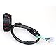 Motorrad Universalschalter Blinker Lenker Schalter Set Motorrad Blinker Licht Abblendlicht Schwarz Linker Schalter Lenker Steuerhorn 7/8 