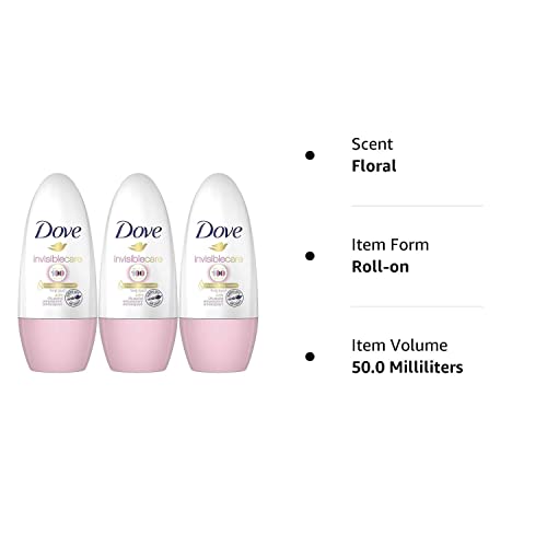 Dove Invisible Care Antiperspirant Roll-On, Floral Touch, 50 Ml / 1.7 Ounce (Pack Of 3) #TOP1