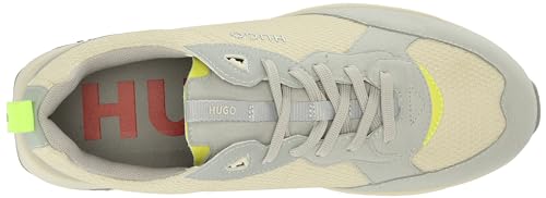 Image of HUGO Mens Running Style Mix Material Sneakers