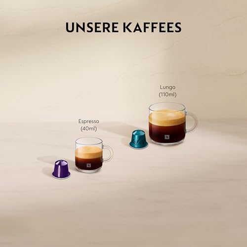 Nespresso De'Longhi EN167.W Citiz Kaffeekapselmaschine, Hochdruckpumpe und ideale Wärmeregelung ohne Aeroccino (Milchaufschäumer), Energiesparfunktion,1260W,37.4 x 11.9 x 25.5 cm, Creme-weiß – Ansicht 3