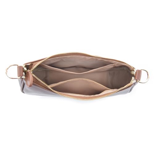 Image of Shoulder Bag for Women with 2 Removable Straps and Zipper Closure Crossbody Bags Clutch Tote HandBags Purses | with 2 Removable Straps