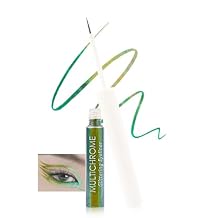 Chameleon Liquid Eyeliner, Metallic Glitter MultiColor Shifting Waterproof Eyeliner, Highly Pigmented Ultra-Fine Tip, Long Lasting Multichrome Eye Liner Eyeshadow, Christmas Makeup Gift for Women-B2#