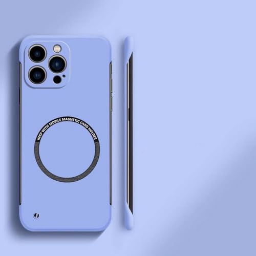 Coque magnétique iPhone 14 sans cadre compatible avec charge sans fil