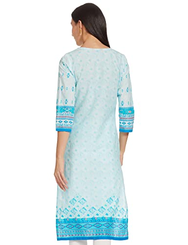 Image of Blue Straight Kurta