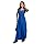 Vestido Feminino Moda Evangélica, Elegante, Casual (BR, Alfa, Único, Regular, Regular, Azul)
