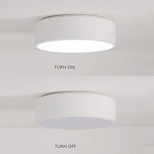 Foco empotrable LED redondo de 10W con interruptor para techo de baño y comedor 7