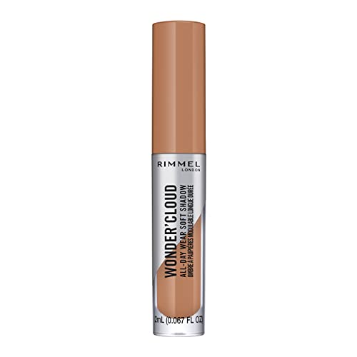 Rimmel London Wonder'Cloud, Ombretto Liquido Ultra Sfumabile, Formula Waterproof, a Lunga Durata, 001 Honey Drop