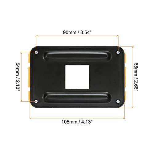 PATIKIL AM4 Backplane CPU Cooling Bracket Heatsink Bracket Cooling Mounting Sheet Plate Durable with 4 Screws Yellow Black for AM4 Motherboard Socket - Image 2