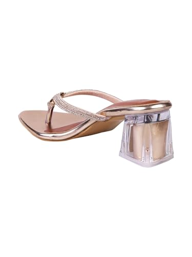 Image of SilverArrow womens Velmo Fashion Sandals|Block Heel Sandals With Open Back|Fusion Wear