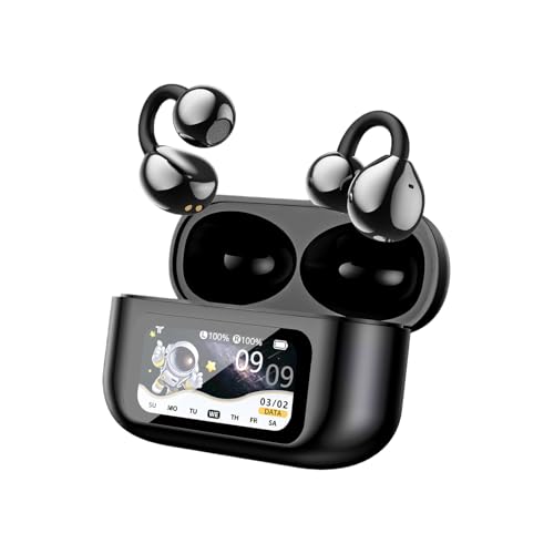 Auriculares inalámbricos de oreja abierta, ergonómicos, inalámbricos, deportivos, para correr, gimnasio, fitness, ciclismo, natación, viajes familiares