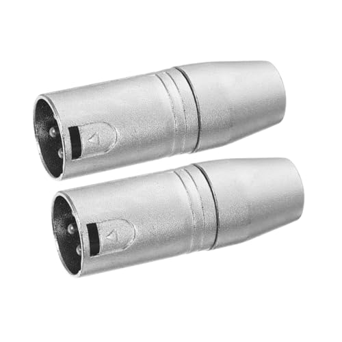 HEMOTON 2pièces Adaptateur XLR Mâle vers Jack Femelle Convertisseur Audio pour Microphones Et Systèmes Connectique Simple Et Portable