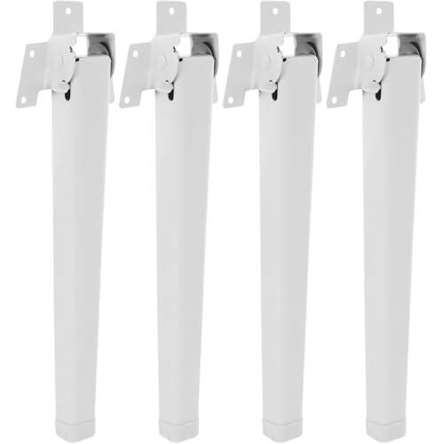 BKEKM 4 Patas for Muebles, Patas de Mesa Plegables de Metal de 30 cm, Juego de Patas for Muebles con pies niveladores, niveladores de Soporte for sofá y sofá, Patas for sillas