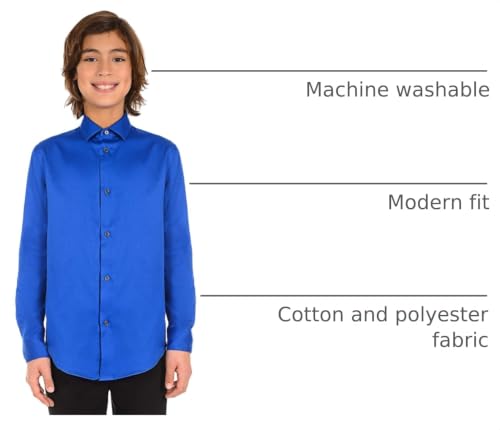 Image of Calvin Klein Boy's Sateen Shirt (Little Kids)
