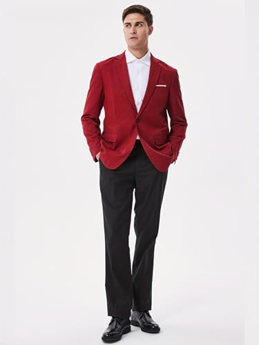 Mens Blazer Casual Sport Jacket Slim Fit One Button Suit Jacket for Daily Business and Prom Party4