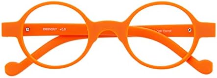 DIDINSKY READING GLASSES for Men and Women. Blue Light Blocking Computer Readers. Rubber Touch Flexible Temple and Anti Glare Glasses. Carrot +2.5 - HAKONE SCREEN