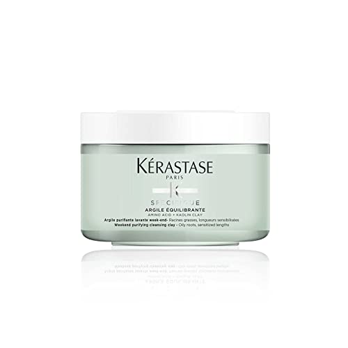 Kérastase, Spécifique, Argile Crème Équilibrante, Lavante & Purifiante, Pour Racines Grasses & Longueurs Sensibilisées, 250 ml