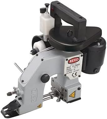 Revo Portable Single Needle Bag Closer Sewing Machine (Model- Da), Black