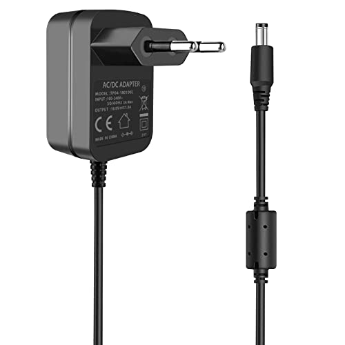 TKDY Adaptateur d'alimentation 18V 1A Fiche Centre Positif DC 5.5x2.1mm AC 100-240V à DC 18V 1 Amp pour équipements 18Volt 100mA 200mA 300mA 400mA 500mA 600mA 700mA 800mA 900mA 1000mA