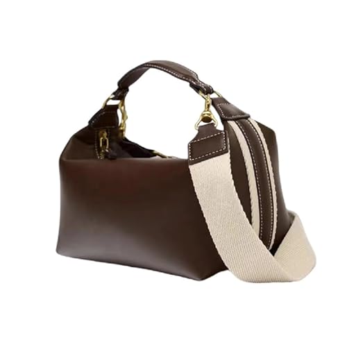 Sac demi-lune pour femme en cuir synthétique vintage et double fermeture éclair