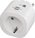 Smarte Steckdose erfordert kein Hub - WIFI Stecker mit WLAN Router verbinden und angeschlossene Geräte per kostenloser App oder Sprachsteuerung mit Amazon Alexa oder Google Assistant bequem steuern