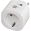 Brennenstuhl Connect WLAN Steckdose WA 3000 XS01 (WiFi Steckdose 2.4 GHz kompatibel mit Alexa und Google Assistant, kein Hub erforderlich, smarte Steckdose mit Zeitschaltuhr, kostenlose App)