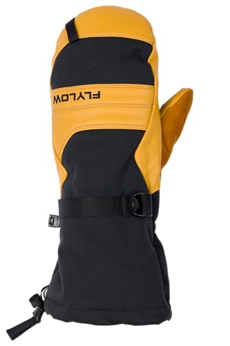 Flylow Super D Mitt Insulated Waterproof Ski & Snowboard Gloves - Black - X-Large